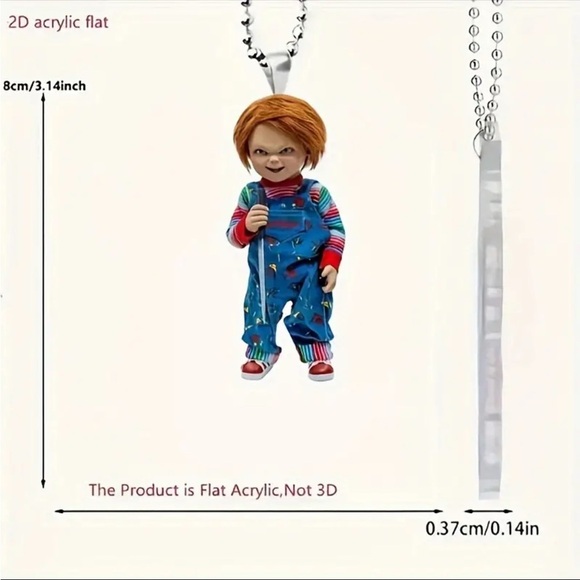 Chucky Childs Play Acrylic Pendant - Stylish
Car Charm & Festive Ornament - Picture 4 of 6